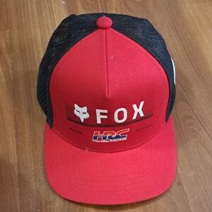 Fox Red and Black Racing Cap
